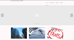 Desktop Screenshot of corporacionesenusa.com
