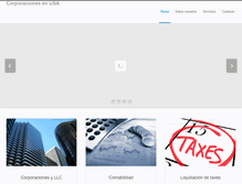 Tablet Screenshot of corporacionesenusa.com